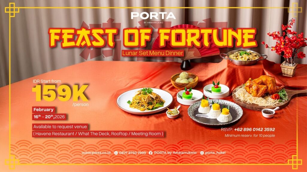 Imlek dinner jogja - porta hotel ambarrukmo 2026